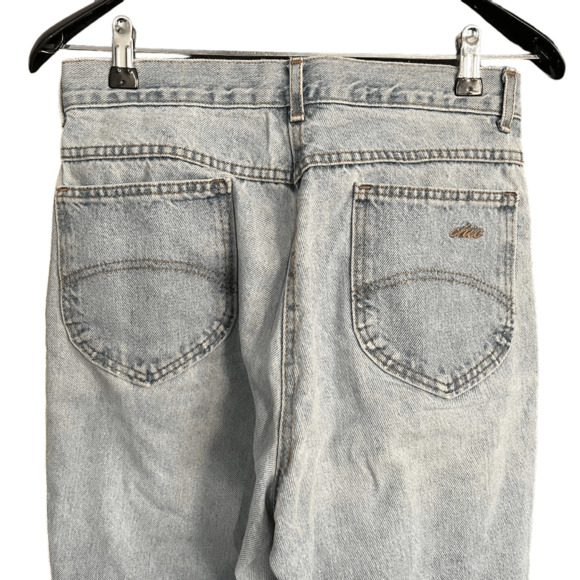 Chic Vintage Jeans Blue Light Wash 5 Pocket Style Size 12 Fit Like Modern Size 8 - Picture 7 of 10